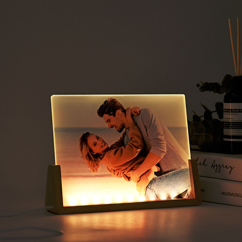 Personalized Picture Acrylic Lamp Warm Valentine's Day Present