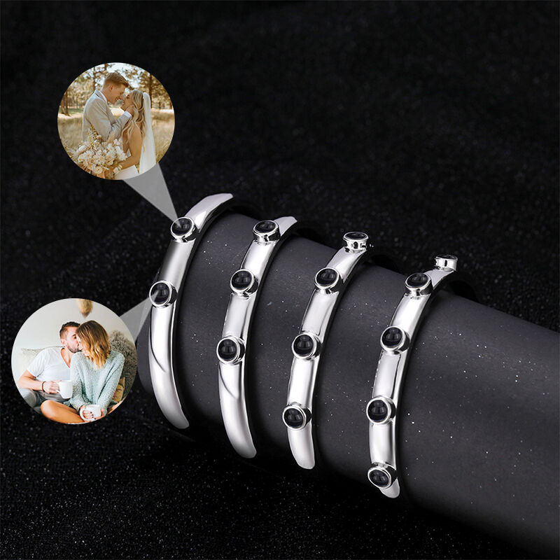 Personalized Projection Bracelet Customized Multiple Photos Warm Gift For Valentine's Day