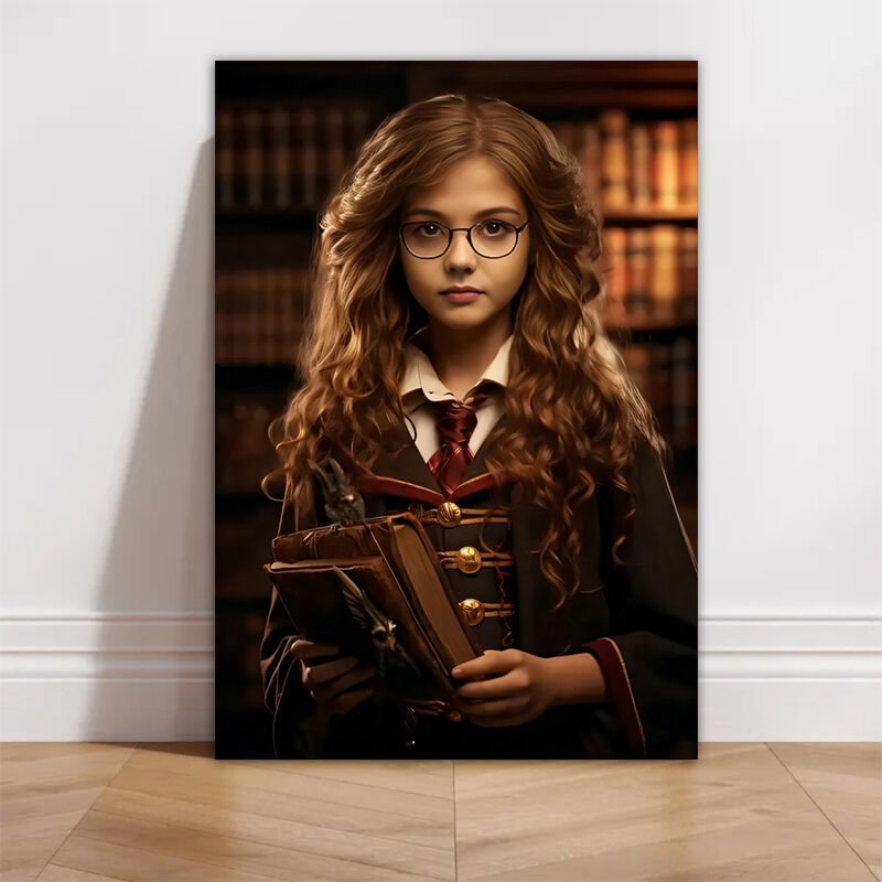 Personalized Wizard Portraits with Custom Face Swap Lovely Present for Kids