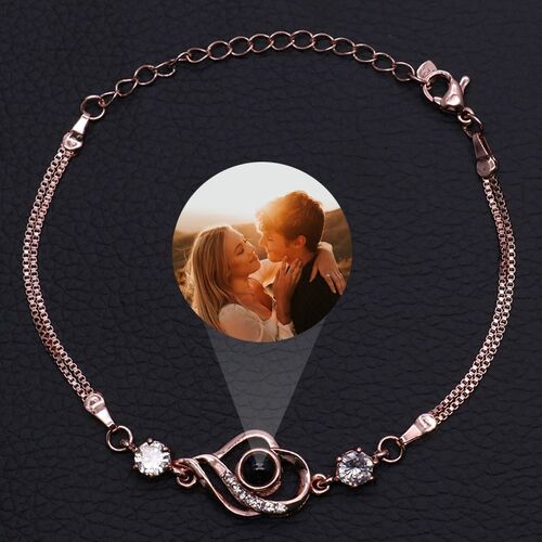 Personalized Photo Projection Bracelet-Sweet Heart