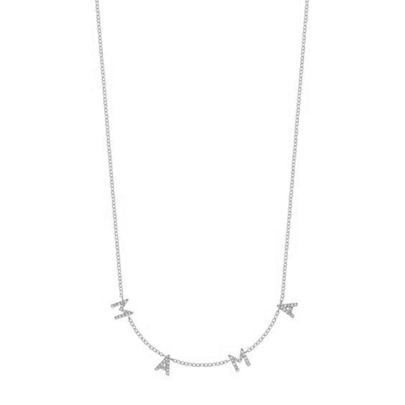 Custom Diamond Letter Necklace
