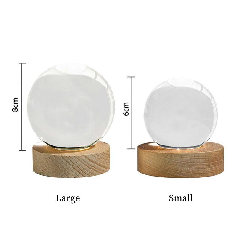 Personalized Name Planet Glowing Crystal Ball Mother's Day Gifts for Mom