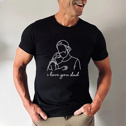 T-shirt personnalisé avec texte personnalisé Cadeau idéal pour papa