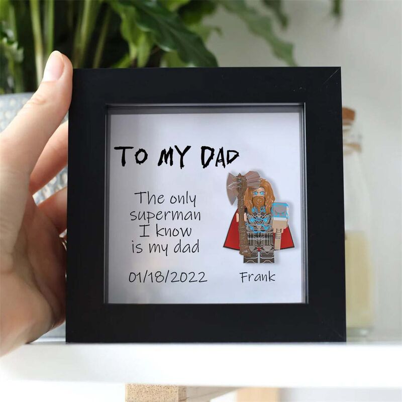 "The Only Superman I Know is My Dad" Personalised Superhero Frame
