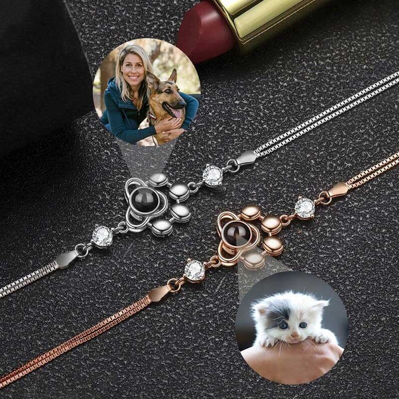 Personalized Claw Photo Projection Bracelet Gift