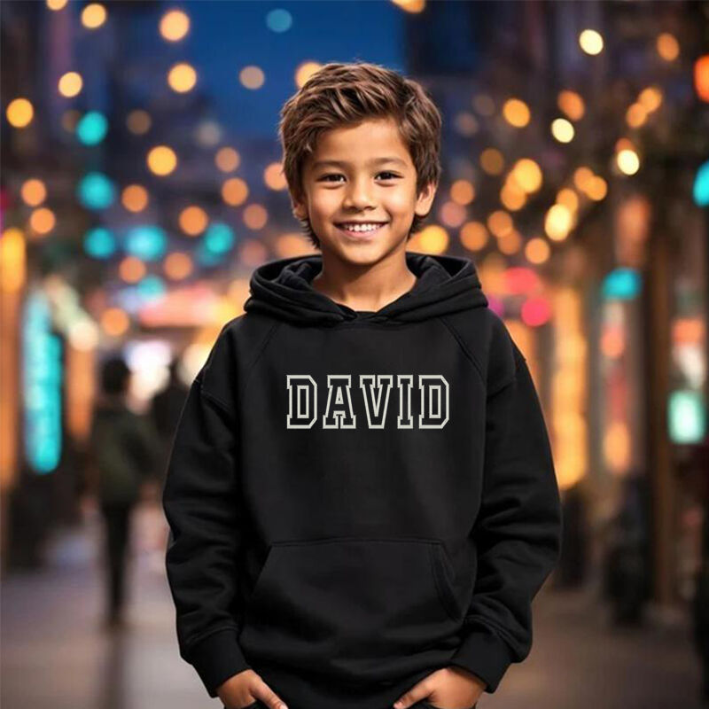 Personalisierte Kinder bestickt Hoodies Individuelles Name Geschenke für Kinder