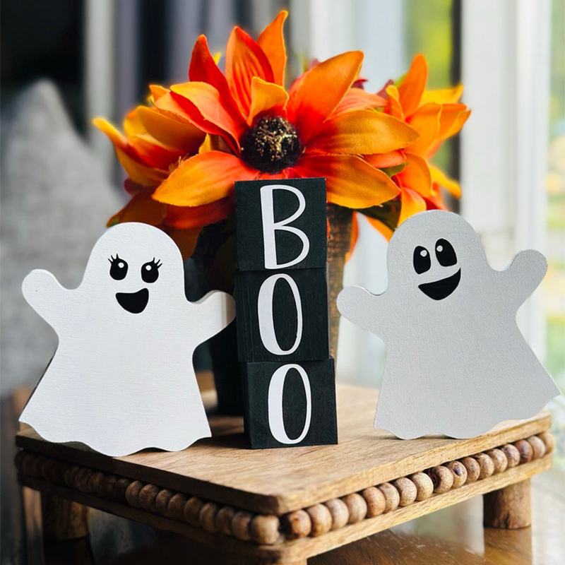 ハロウィン 名入れ フレーム ゴースト 装飾品 オーナメント