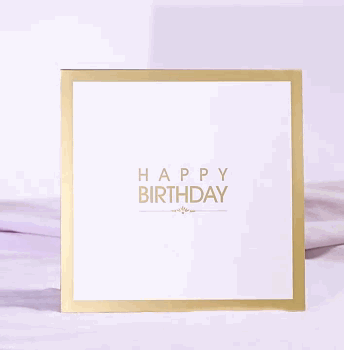 3D Creative Hollow Cake Pop Up Card Best Birthday Wishes