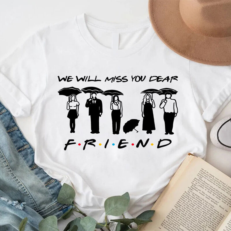 Personalized T-shirt Matthew Perry We Will Miss You Dear Chandler Bing Gift for Friends