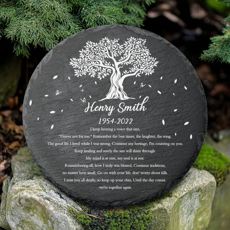 Personalized Memorial Stone Bereavement Gift Garden Stone for Family