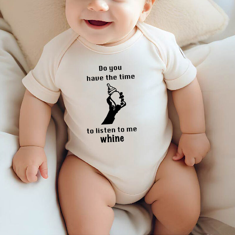 Personalized Baby Onesie Listen To Me Whine Pop Punk Design Funny Baby Shower Gift for Family