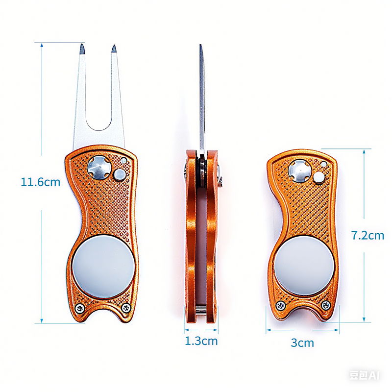 Personalized Golf Divot Repair Tool with Ball Marker Customized with Team Member Name for Golfers