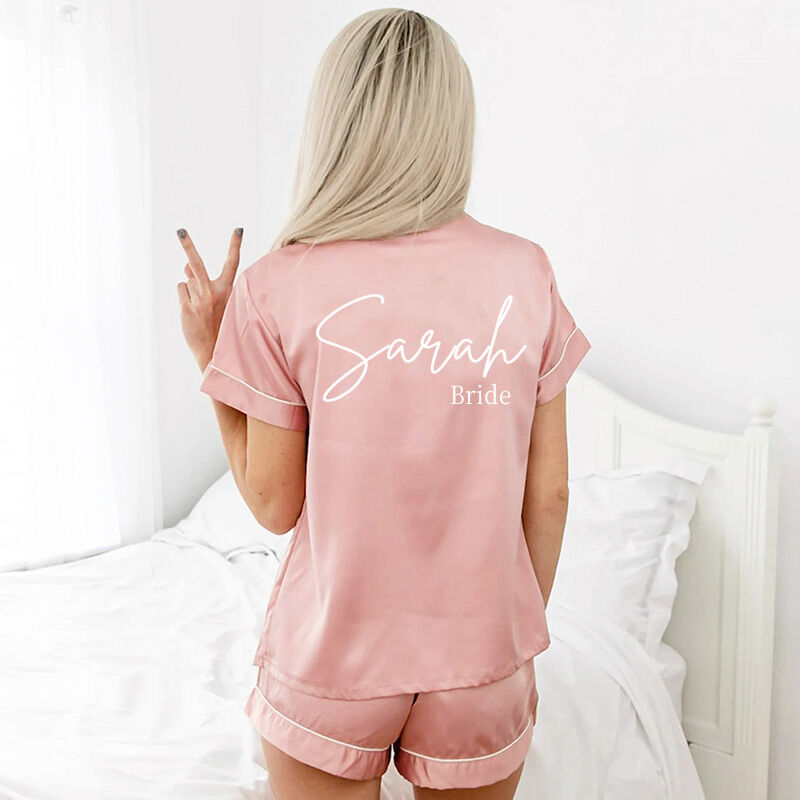 Ensemble pyjama personnalisé avec lettres et nom personnalisés Cadeau précieux pour les couples