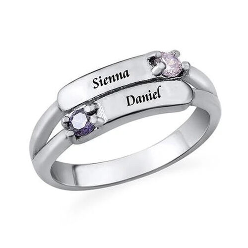 "Think Of A Person" Personalized Engraving Ring