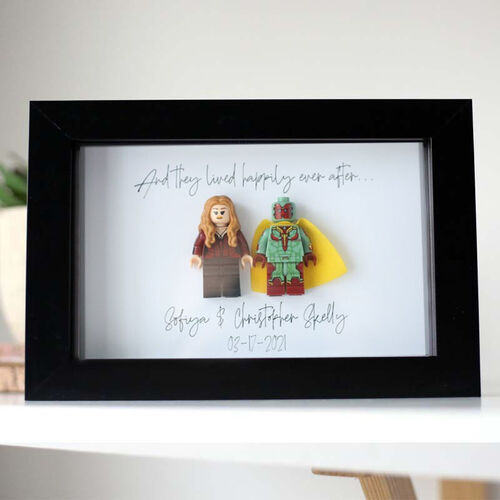 Personalized Superhero Frame With Custom Text and Date for Kid