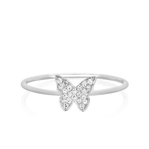 Personalisierter Edelstein Schmetterling Ring