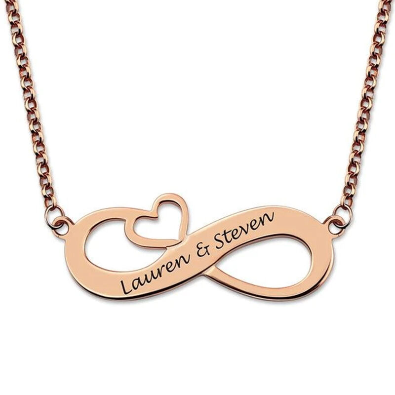 "For My Sweetheart" Personalized Infinity Necklace