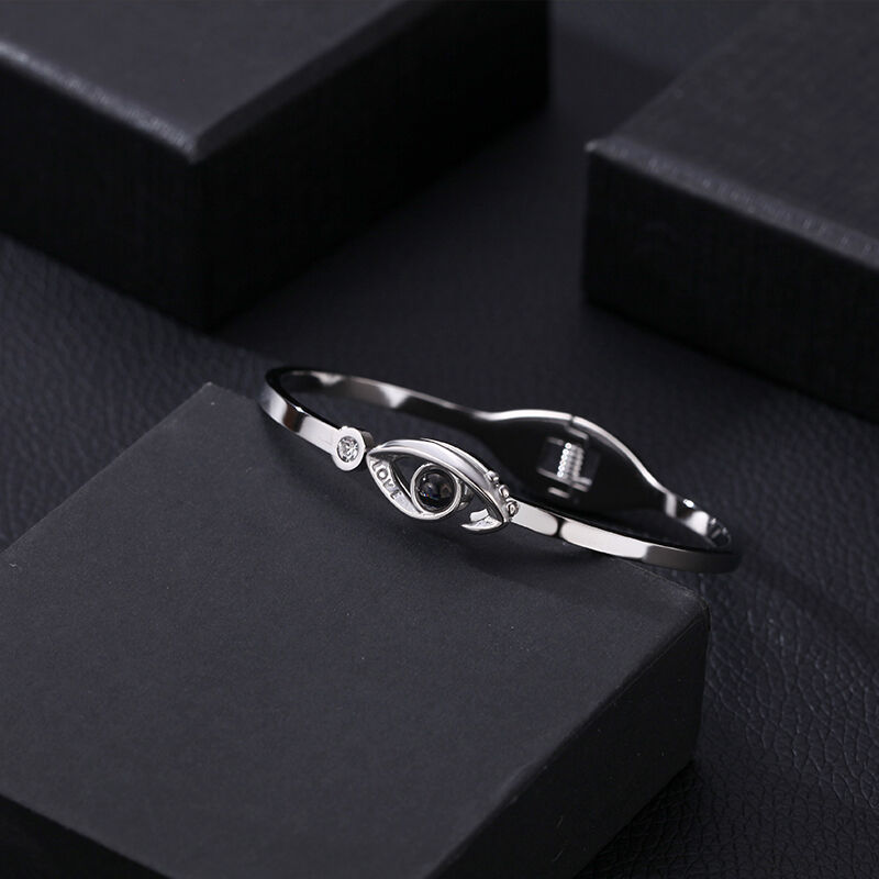 Personalized Devil's Eye Free Adjustment Photo Projection Bracelet