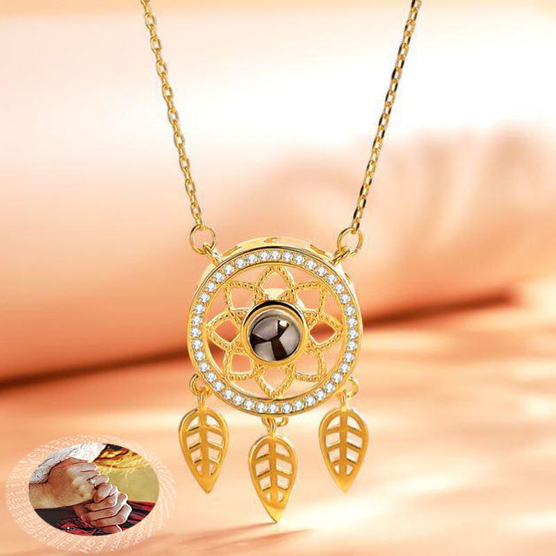 Personalized Photo Projection Necklace - Dream Catcher
