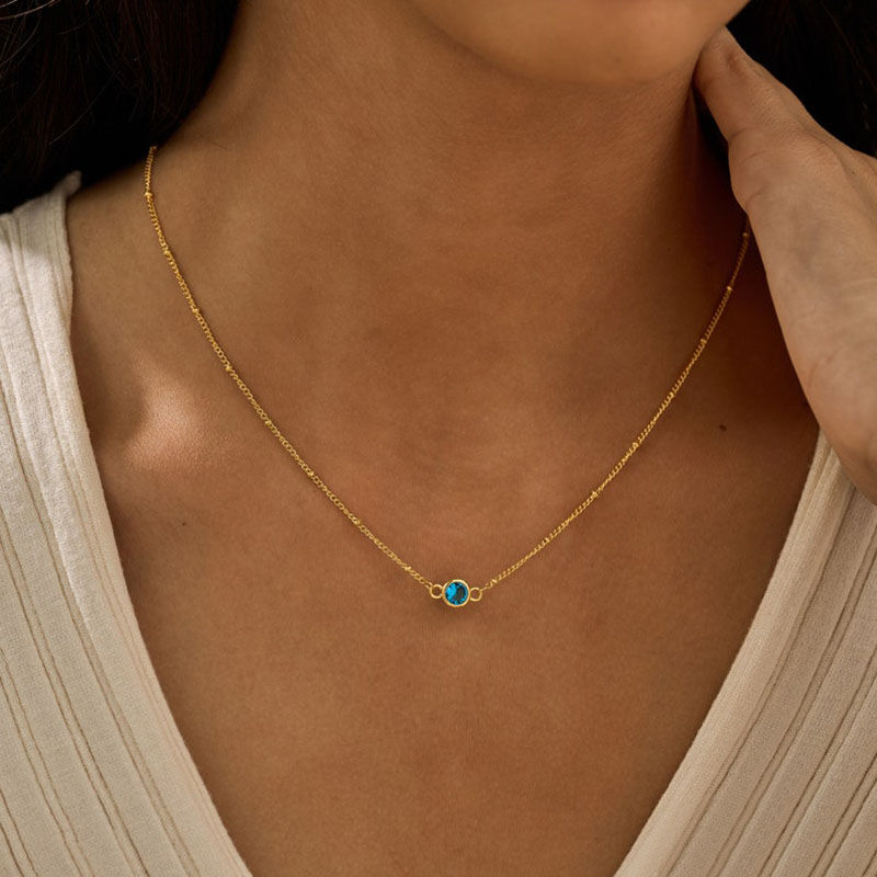 Personalized Birthstone Necklace Exquisite Gift For Her