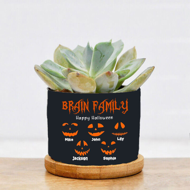 Personalized Name Candy Bowl Flower Pot Special Gift for Halloween
