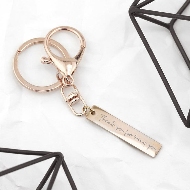 "Unlock Your Love" Custom Engraved Keychain