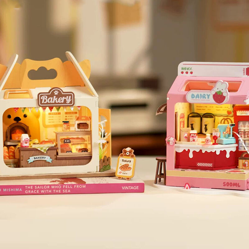 DIY Milk Box And Bread Box Miniatures Cute Gifts For Girls