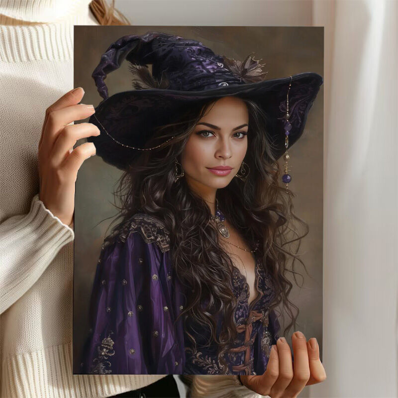 Personalized Wizard Portraits with Custom Face Swap Elegant Present for Sister