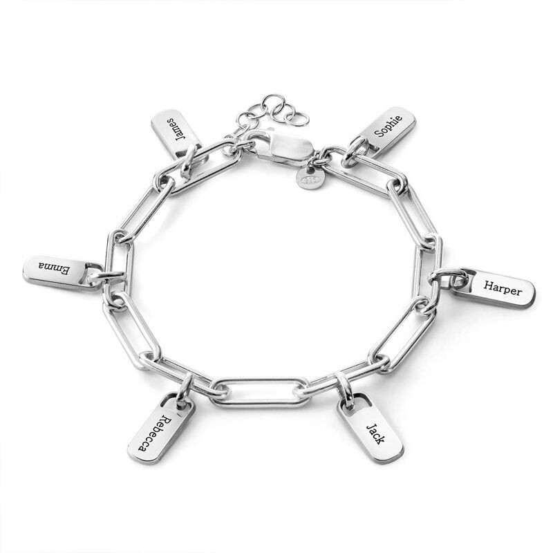 Chain Link Bracelet with Custom Charms