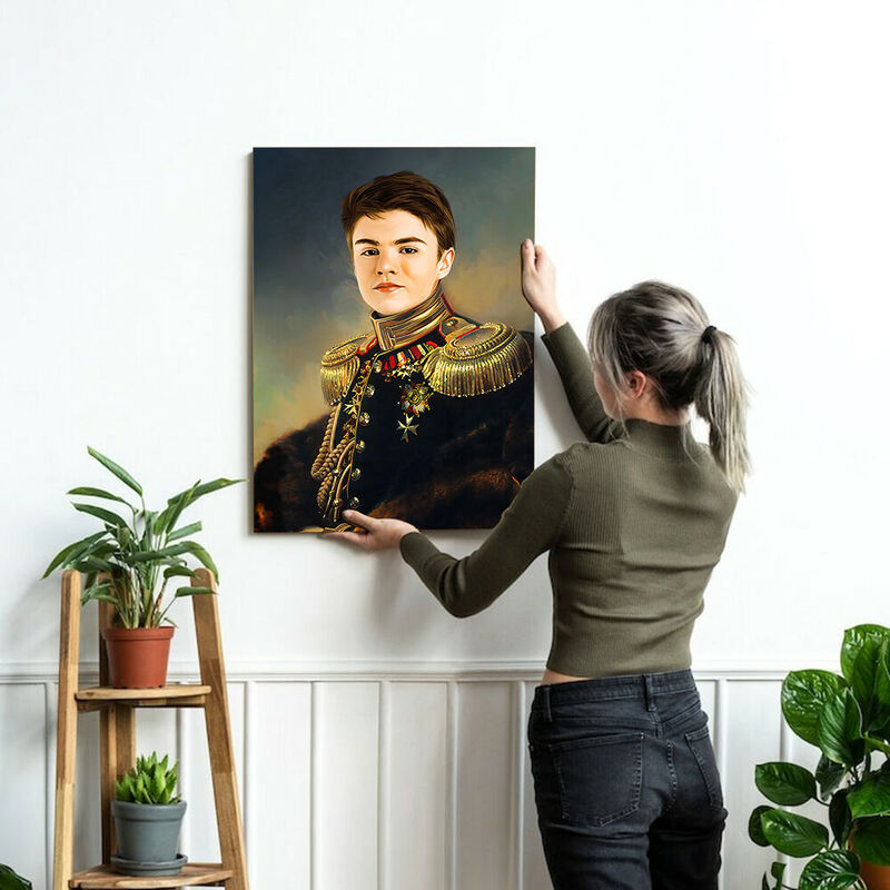 Customizable Portraits Add Head Photos the Young Commander Photo Frame