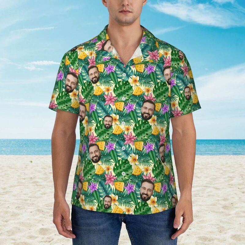 Personalisierte Hawaiihemden Personalisiertes Strandhemd für Männer