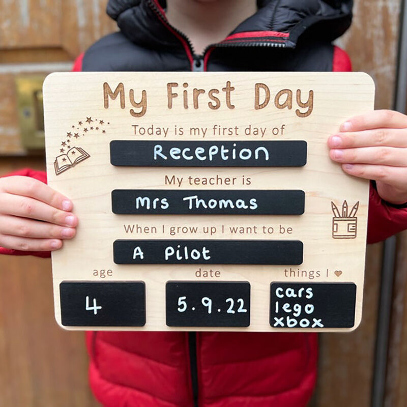 DIY First Day Of School Sign Simple Gift for Kids