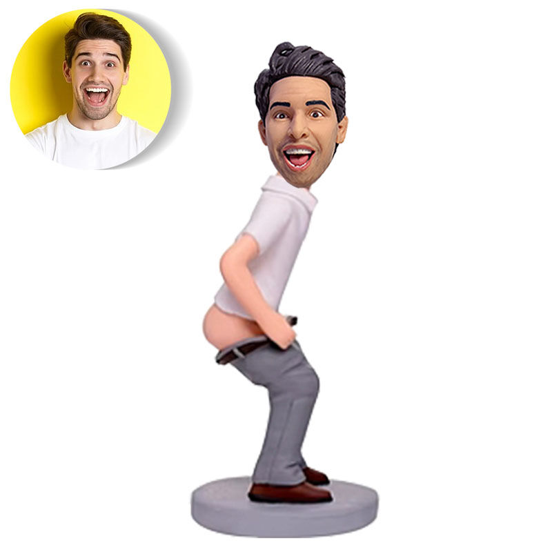 Bobblehead personalizzato con teste personalizzate in pose divertenti per gli uomini