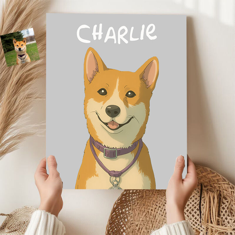 Personalisierte Leinwandbilder mit individuellem Namen Bestes Geschenk für Tierliebhaber