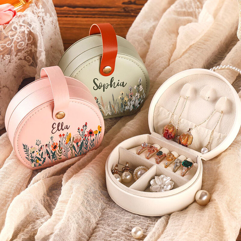 Personalisierte Namensschmuckkästchen mit verschiedenen Schriftarten kreatives Geschenk für die Freundin