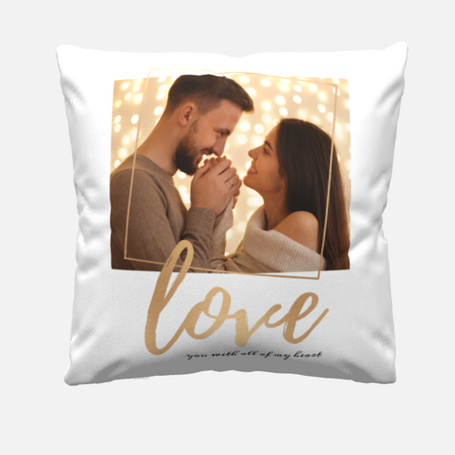 Cuscino fotografico personalizzato per coppia