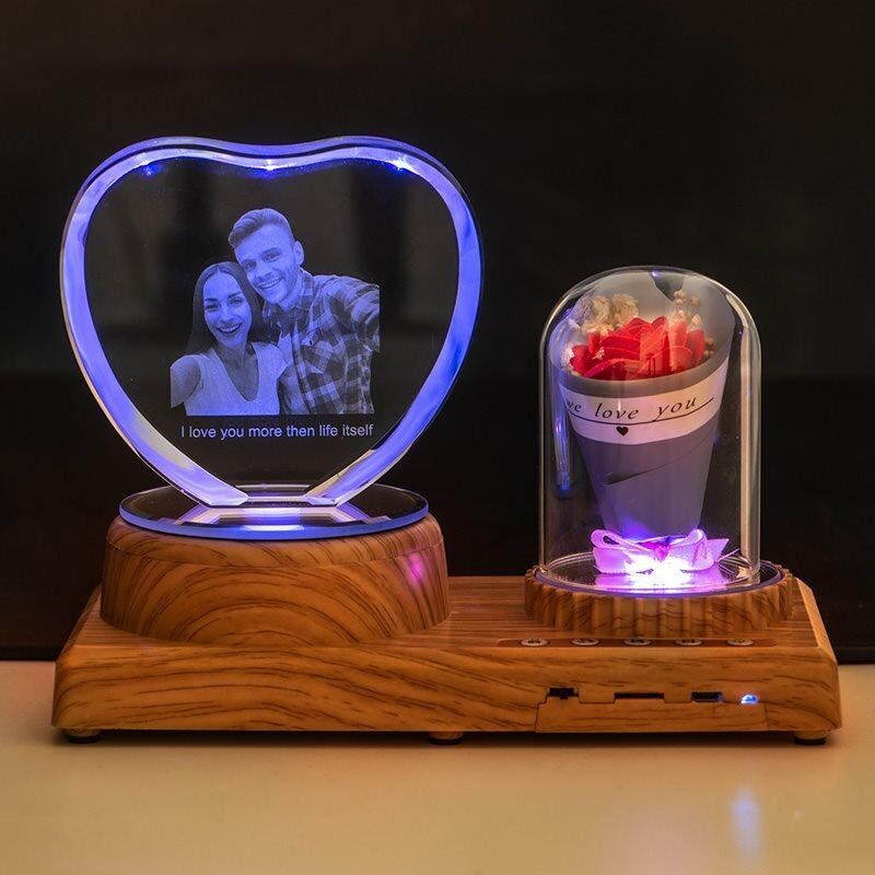 Custom Bluetooth Colorful Music Photo Lamp-Heart of Hearts