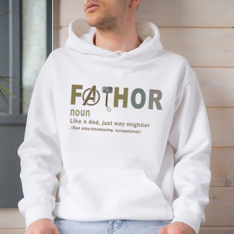 Thor's Hammer Hoodie Cool Present for Dad