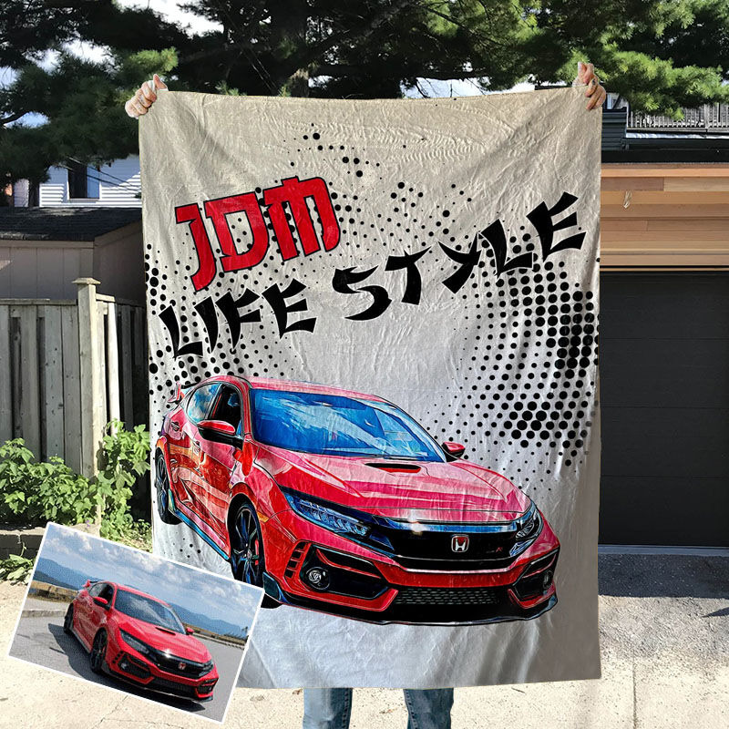 Custom Photo Blanket Wild Design Style Gift for Him