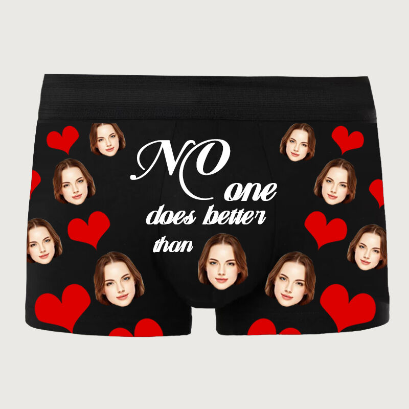 Personalisiertes Bild Herrenunterwäsche Boxershorts Tolles Geschenk zum Valentinstag