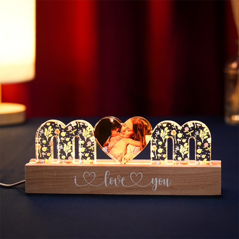 Veilleuse Photo Personnalisée Beau Cadeau pour Chère Maman