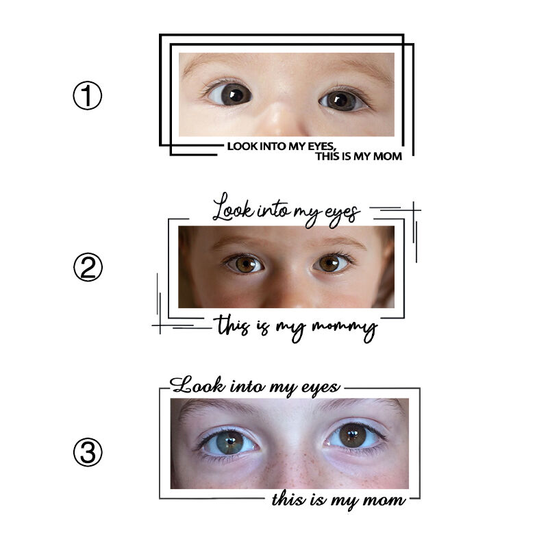 Personalized Sweatshirt Look Into My Eyes Custom Baby Eyes Photo Design Attractive Mother's Day Gift