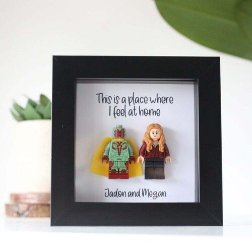"This Is A Place Where I Feel At Home" Personalised Superhero Frame