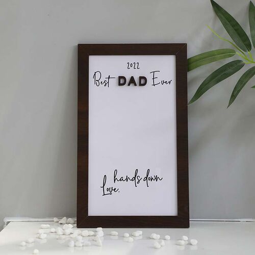 Best DAD/PAPA Ever Hands Down Kids Hand Print DIY Gift