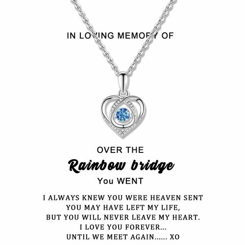 Gift for Pet Lover "You Will Never Leave My Heart I Love You Forever" Necklace