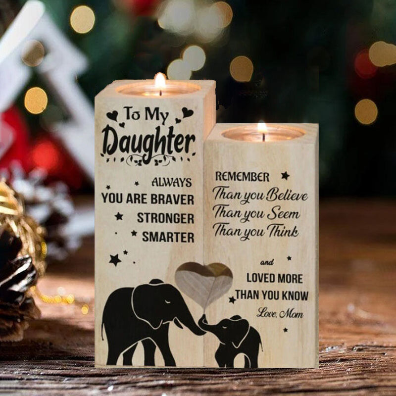 "You Are Loved More Than You Know "Candle Holder for Daughter