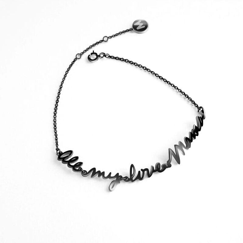 "Until Forever" Simple Personalized Name Bracelet