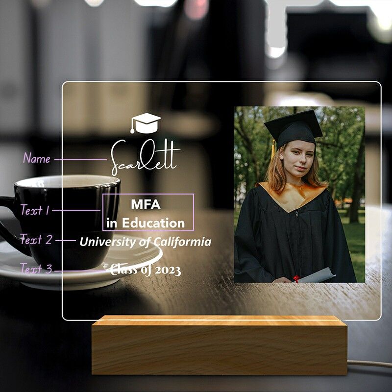 Personalized Picture Night Light Creative Gift for Graduation