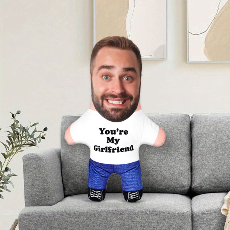 Almohada Personalizada con Foto - Regalo "Eres Mi Novia"