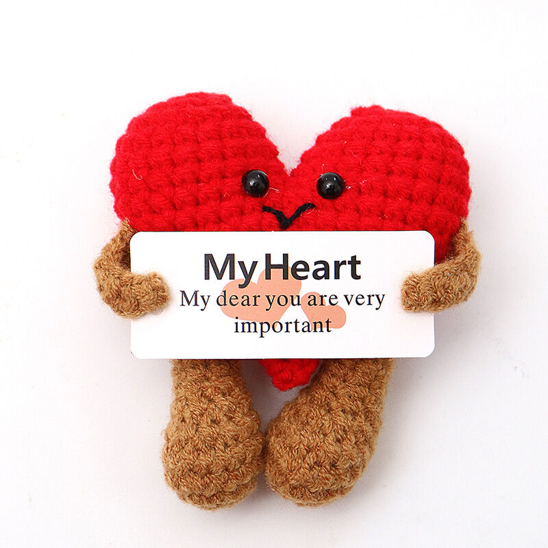 Handgemaakte Crochet Love Positive Doll Beste cadeau voor je geliefde